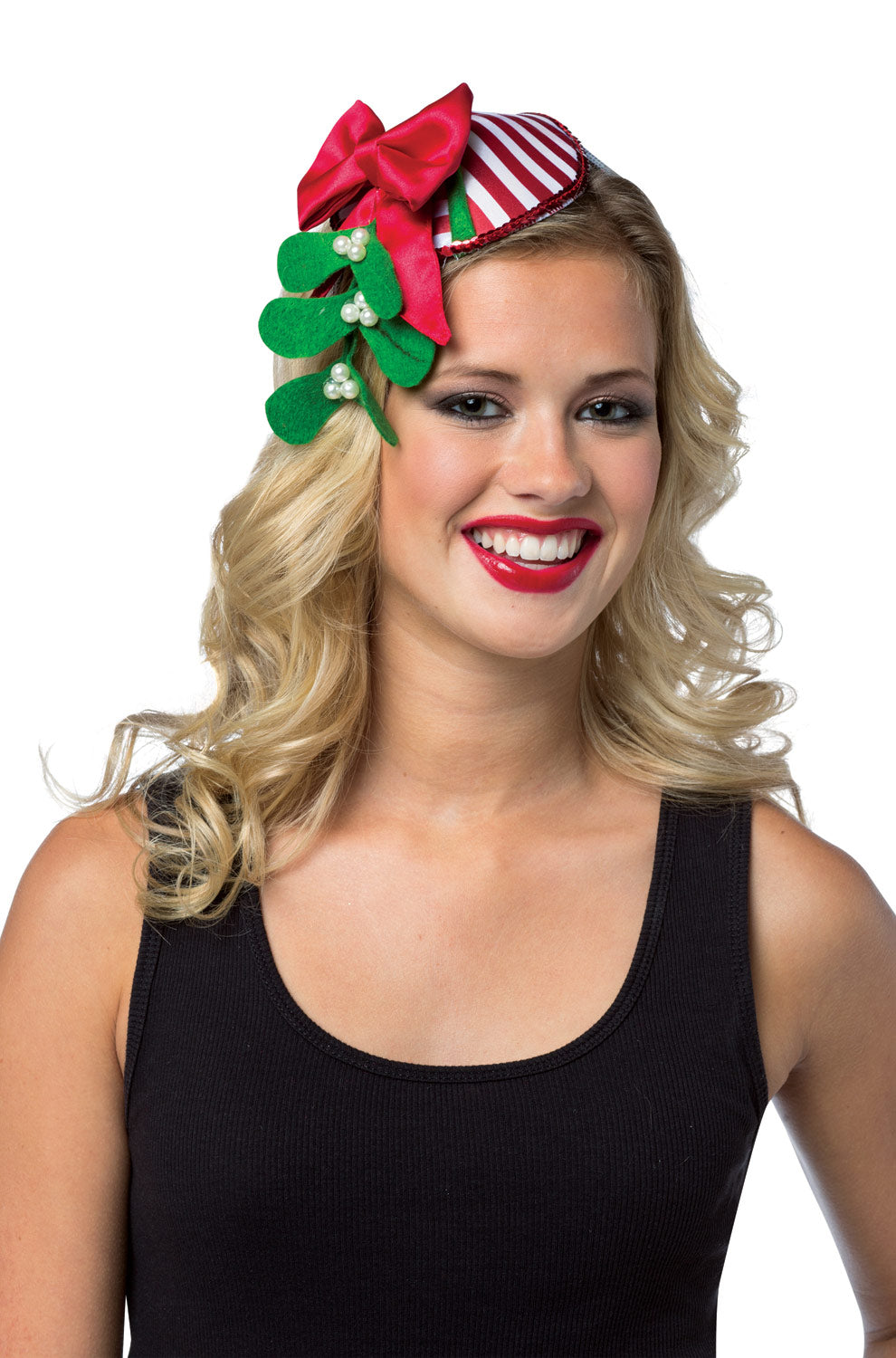 Mistletoe Striped Holiday Headband